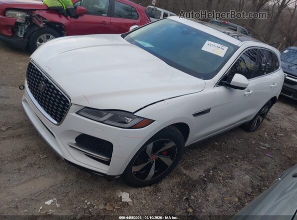 SADCJ2EXXMA687570 2021 JAGUAR F-PACE Белый Передняя левая четверть