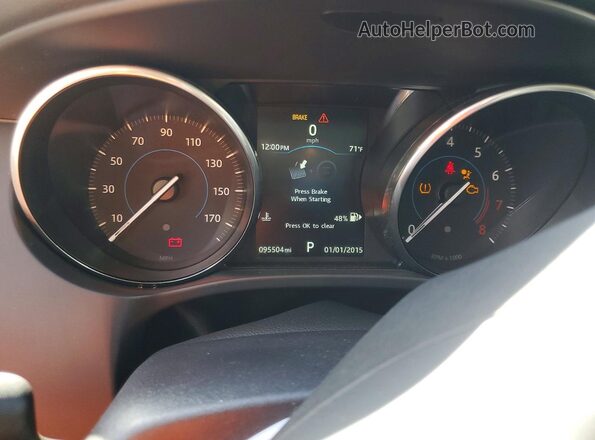 SADCK2BV3HA495283 2017 JAGUAR F-PACE Угольный Вид щитка приборов