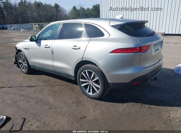 SADCK2BV9HA886342 2017 JAGUAR F-PACE Silver Trasero izquierdo