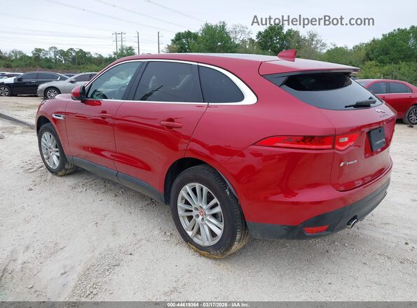 SADCK2BVXHA066657 2017 JAGUAR F-PACE Red უკანა მარცხენა