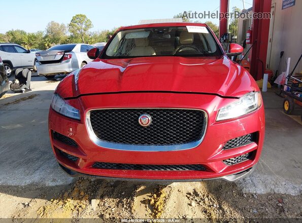 SADCK2BVXHA066657 2017 JAGUAR F-PACE Red წინა პანელის ხედი