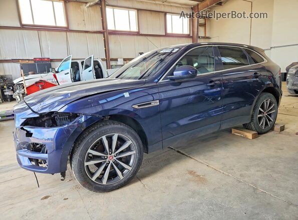 SADCK2FN5KA605736 2019 JAGUAR F-PACE Blue წინა მარცხენა ხედი სამი მეოთხედიდან