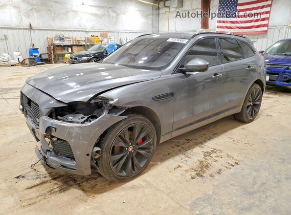 SADCM2FV1JA291186 2018 JAGUAR F-PACE Серый Передняя левая четверть