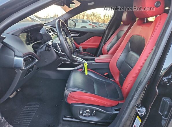 SADCM2FV1KA399339 2019 JAGUAR F-PACE Black Widok wnętrza z przodu