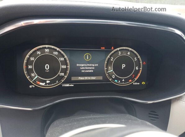 SADCT2EX8RA732975 2024 JAGUAR F-PACE Черный Вид щитка приборов