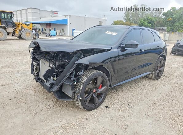 SADCZ2EE0NA689630 2022 JAGUAR F-PACE Черный Передняя левая четверть