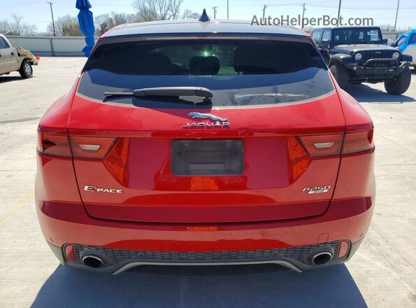 SADFJ2FX6K1Z66894 2019 JAGUAR E-PACE Red Widok z tyłu