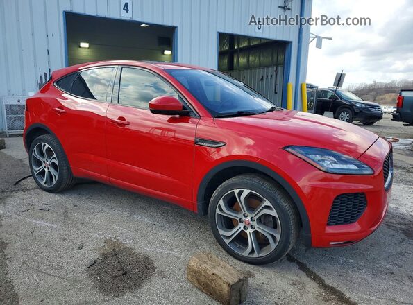 SADFL2FX4J1Z16052 2018 JAGUAR E-PACE Красный Передняя правая четверть