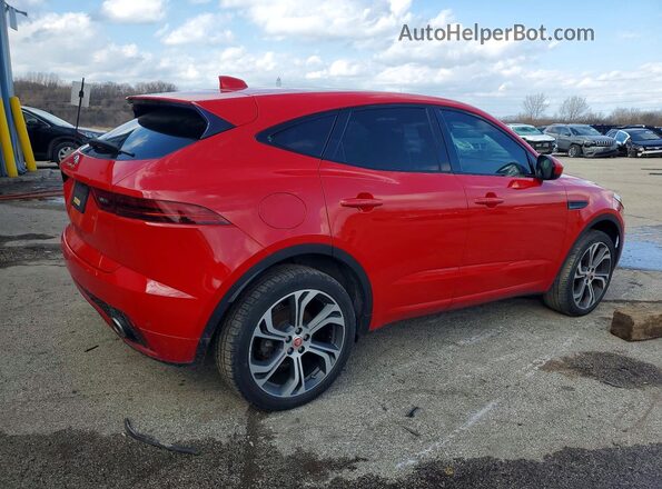 SADFL2FX4J1Z16052 2018 JAGUAR E-PACE Красный Задняя правая четверть