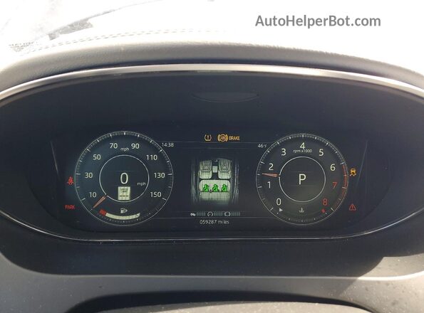 SADFP2FX3K1Z51400 2019 JAGUAR E-PACE Gray Vista del cuadro de instrumentos