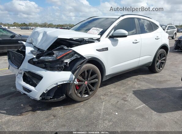 SADFP2FX7K1Z35894 2019 JAGUAR E-PACE White წინა მარცხენა ხედი სამი მეოთხედიდან