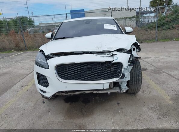 SADFP2FX9J1Z24815 2018 JAGUAR E-PACE White Widok zestawu wskaźników