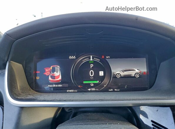 SADHB2S14K1F72563 2019 JAGUAR I-PACE Черный Вид щитка приборов