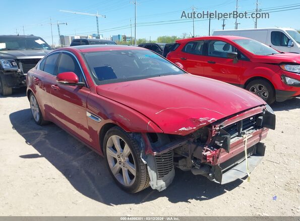 SAJAD4BG8HA948583 2017 JAGUAR XF Красный Передняя правая четверть