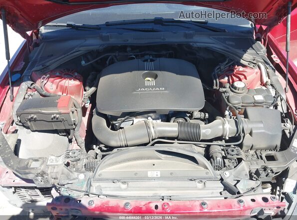SAJAD4BG8HA948583 2017 JAGUAR XF Красный Вид сзади