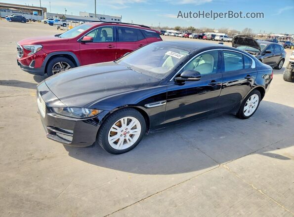 SAJAD4FX4JCP41497 2018 JAGUAR XF Черный Передняя левая четверть