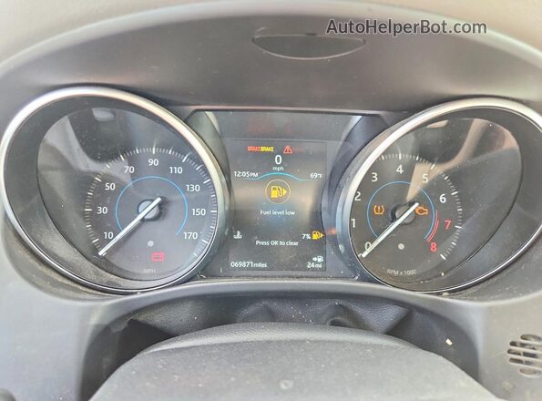 SAJAD4FX4JCP41497 2018 JAGUAR XF Черный Вид щитка приборов