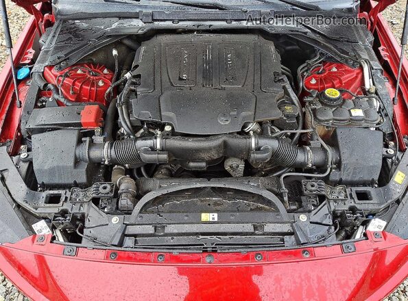 SAJAE4BV2HA962555 2017 JAGUAR XF Red Вид задньої частини салону