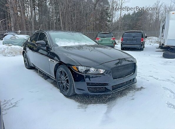 SAJAJ4FX3JCP38714 2018 JAGUAR XF Черный Передняя левая четверть