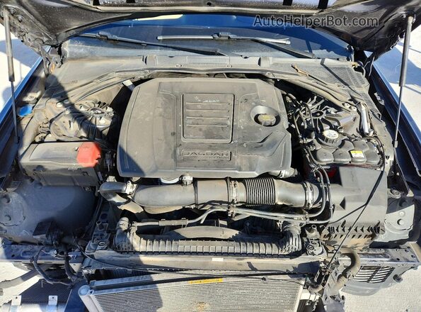 SAJAJ4FX6KCP51040 2019 JAGUAR XF Синий Вид задней части салона