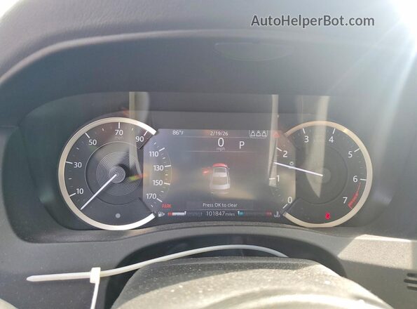 SAJAT4GX0LCP61699 2020 JAGUAR XF Gray Вид щитка приладів
