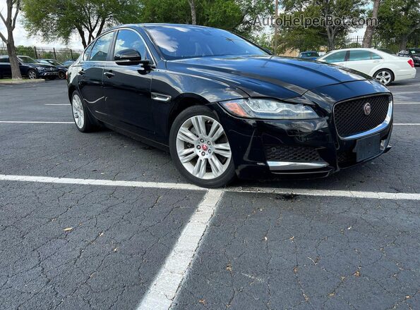 SAJBD4BV9GCY06832 2016 JAGUAR XF Черный Передняя левая четверть