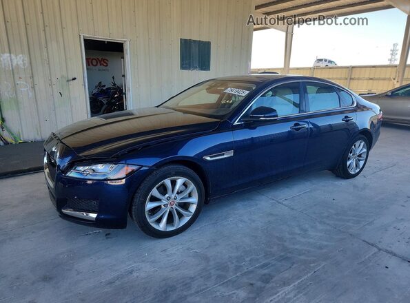 SAJBD4FX7JCY69933 2018 JAGUAR XF Blue Передня ліва чверть