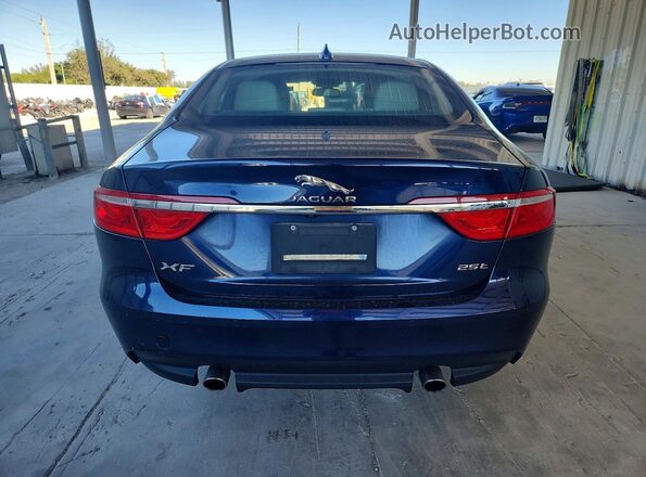 SAJBD4FX7JCY69933 2018 JAGUAR XF Blue Вид ззаду