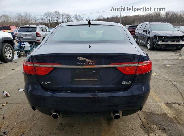 SAJBJ4BV9GCY16687 2016 JAGUAR XF Синий Вид сзади
