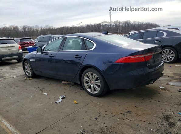 SAJBJ4BV9GCY16687 2016 JAGUAR XF Синий Задняя левая четверть