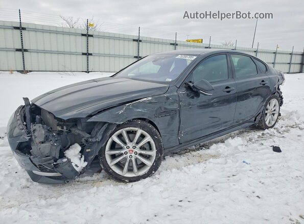 SAJBL4BV7GCY15497 2016 JAGUAR XF Черный Передняя левая четверть