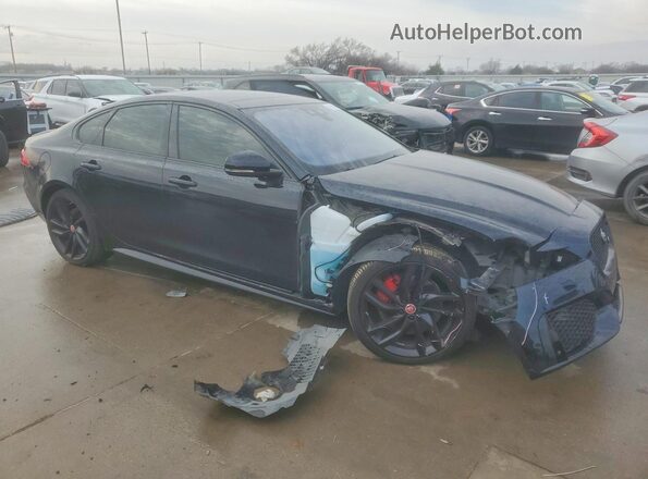 SAJBM4BV2GCY14190 2016 JAGUAR XF Синий Передняя правая четверть