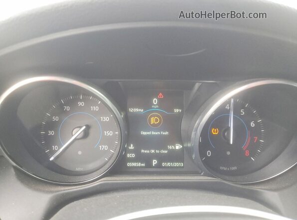 SAJBM4BV2GCY14190 2016 JAGUAR XF Синий Вид щитка приборов