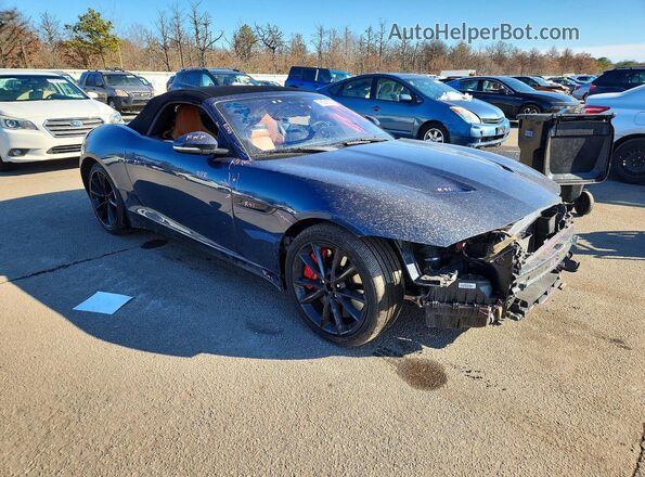 SAJD85FV1MCK75408 2021 JAGUAR F-TYPE Синий Передняя правая четверть