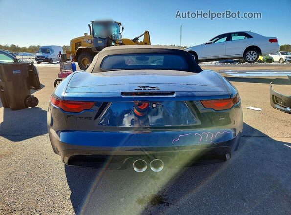 SAJD85FV1MCK75408 2021 JAGUAR F-TYPE Синий Вид сзади
