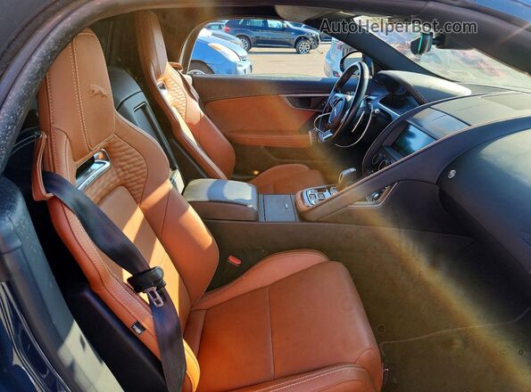 SAJD85FV1MCK75408 2021 JAGUAR F-TYPE Синий Вид задних сидений