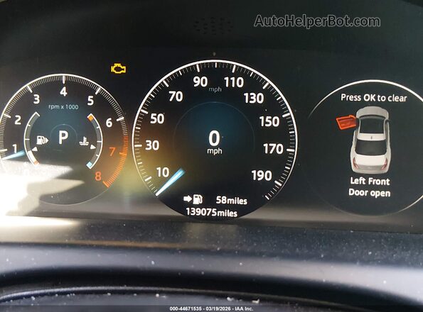 SAJWA1C78G8W03023 2016 JAGUAR XJ White Widok tylnych siedzeń
