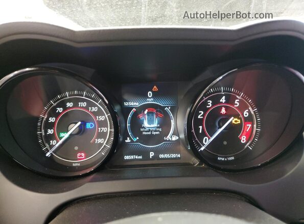 SAJWA6BUXG8K22360 2016 JAGUAR F-TYPE Черный Вид щитка приборов
