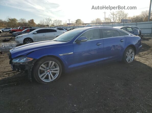 SAJWJ2GD1H8W06076 2017 JAGUAR XJL Синий Передняя левая четверть