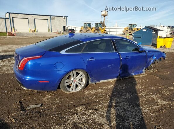 SAJWJ2GD1H8W06076 2017 JAGUAR XJL Синий Задняя правая четверть