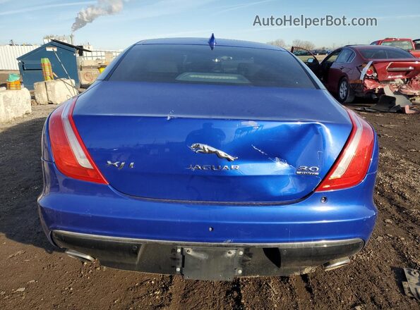 SAJWJ2GD1H8W06076 2017 JAGUAR XJL Синий Вид сзади