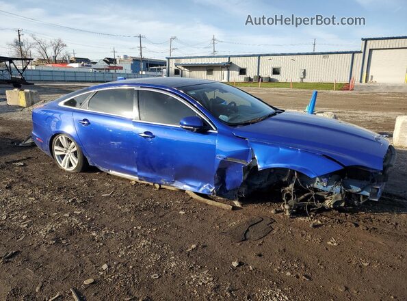 SAJWJ2GD1H8W06076 2017 JAGUAR XJL Синий Передняя правая четверть