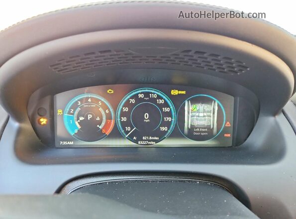 SAJWJ2GD4H8W09473 2017 JAGUAR XJL Зеленый Вид щитка приборов