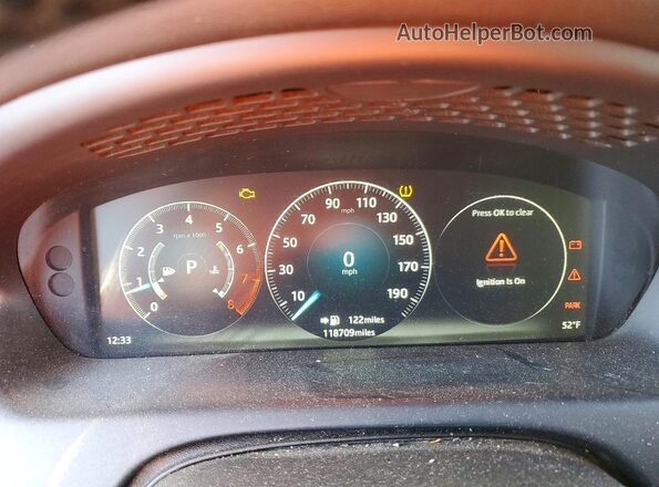 SAJWJ2GD8H8W09721 2017 JAGUAR XJL Черный Вид щитка приборов