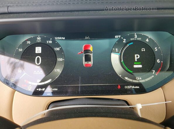 SAL1L9E49SA494375 2025 LAND ROVER RANGE Синий Вид щитка приборов