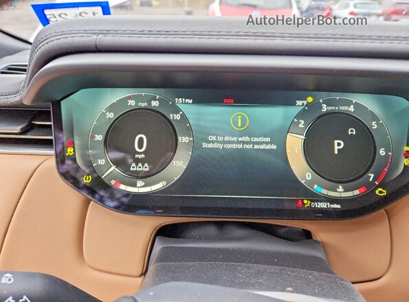 SAL1P9EU1PA143391 2023 LAND ROVER RANGE Белый Вид щитка приборов