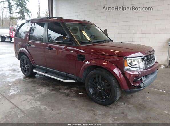 SALAG2V65GA844346 2016 LAND ROVER LR4 Maroon Przód prawy