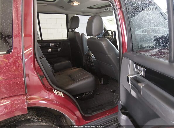 SALAG2V65GA844346 2016 LAND ROVER LR4 Maroon Widok naklejki z numerem VIN