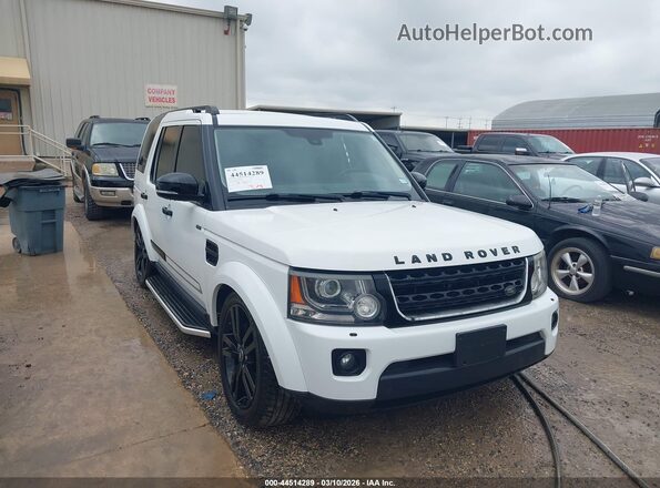 SALAG2V6XGA803078 2016 LAND ROVER LR4 Белый Передняя правая четверть