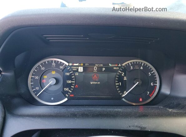 SALCJ2FX4NH910990 2022 LAND ROVER DISCOVERY White Instrument cluster view